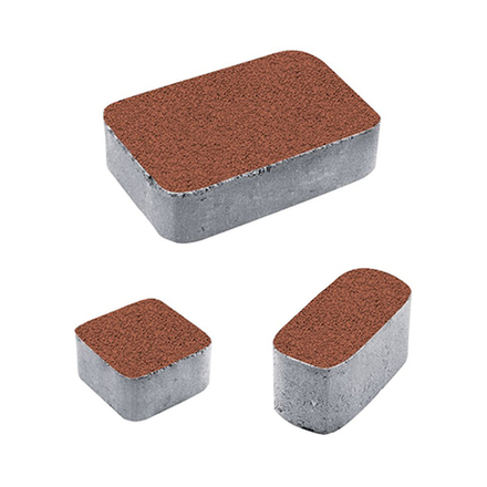 Тротуарная плитка КЛАССИКО - Гранит Красный, комплект из 3 видов плит