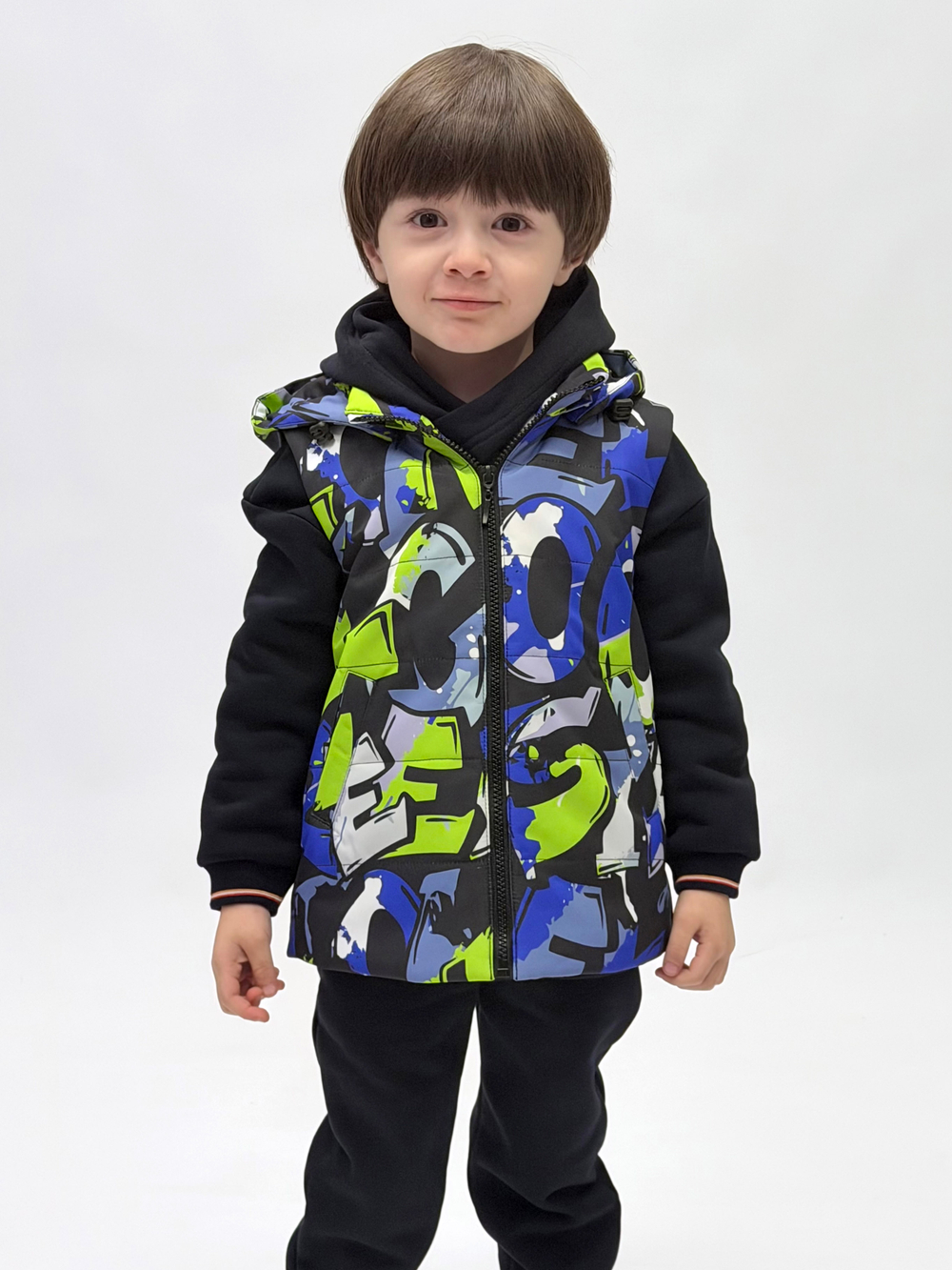 Жилет демисезонный мембрана для мальчика 2-8 лет Милашка Сьюзи