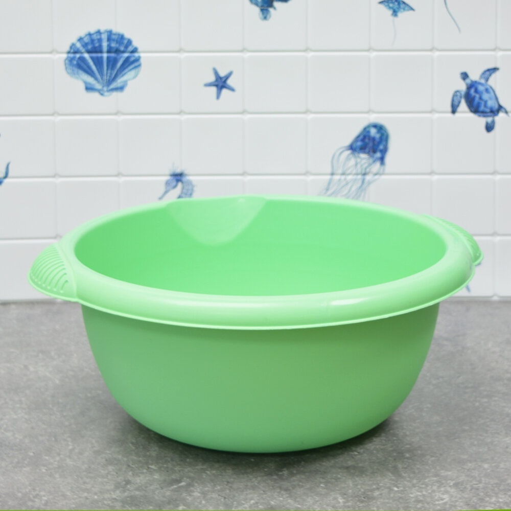 Таз 9,5л с носиком, цвет в ассортименте