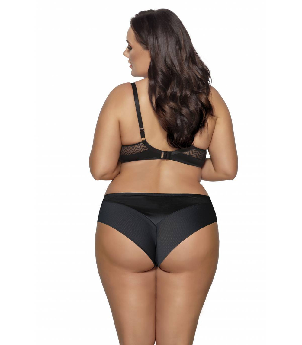 Трусики-бразилиана со средней линией талии Innesa (Размер: L) (Цвет: черный)