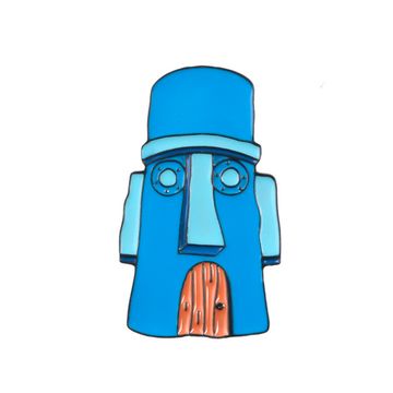 Пин на рюкзак и одежду. Дом Сквидварда