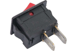 Клавишный выключатель REXANT 250v 3а (2с) on-off красный micro (rwb-101) 36-2011