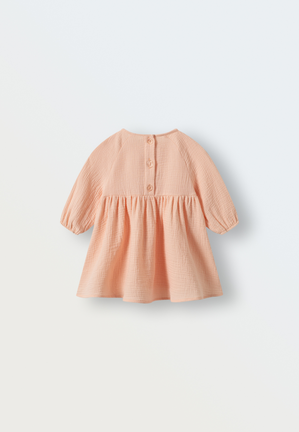 3125-132 Платье из муслина (персик)