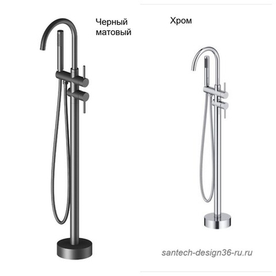 Timo Saona Смеситель напольный для ванны с душем 2300/