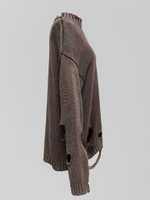 Свитер by Gor 9403 удлиненный рваный стиль