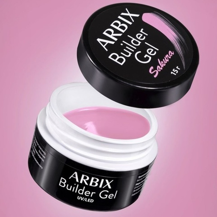 Гель для наращивания ногтей Arbix  Builder Gel Sakura,15г.