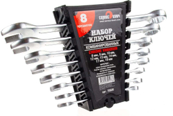 Набор ключей 8 предметов СЕРВИС КЛЮЧ  8.9.10.12.13.14.17.19, холодный штамп CR-V PROFFI 70020