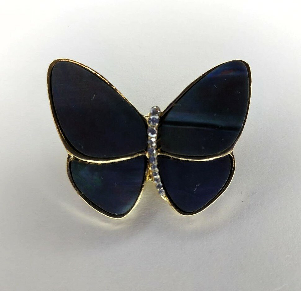 Брошка, брошь перламутровая "Бабочка"