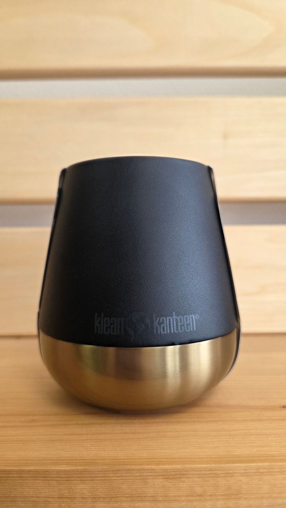 Термостакан Klean Kanteen Rise Wine Tumbler 10oz (280 мл) Limited Edition Black&Gold (повреждена этикетка, потертости)