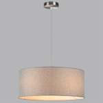 8251/3 MODERNI LN25 000  никель/серый, металл/текстиль Подвес Е27 3*60W 220V NIKKI