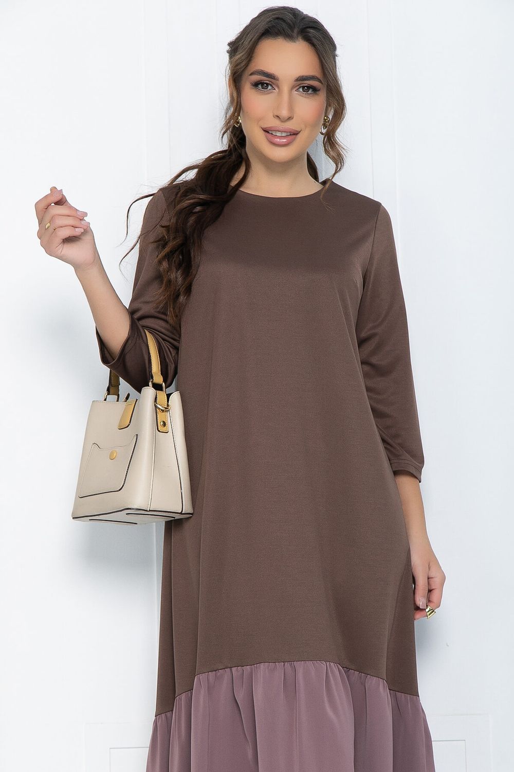 Платье Русалка (коричневое) П12097 LT Collection