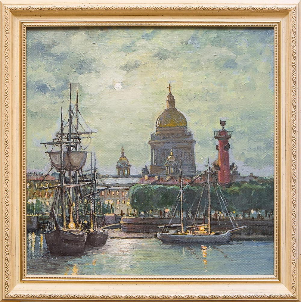Картина маслом Старый Петербург Воробьев