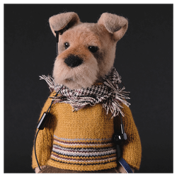 Валяная игрушка «Песик Матвей»