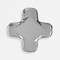 Настенный декор Brano Крест, 110х110 см, полированная сталь