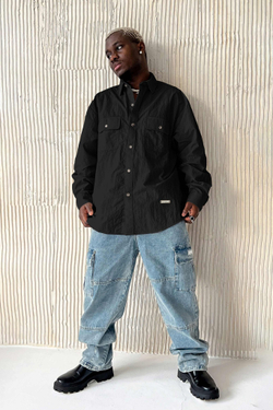 Рубашка KUL'TURA "Nylon shirt" Черный