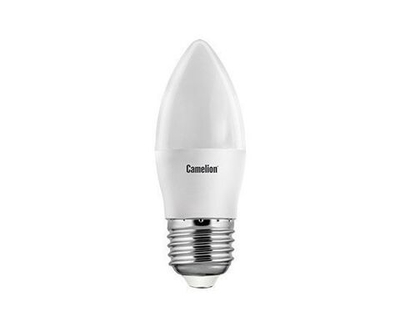 Лапочка Camelion Свеча E27 8W(750lm 220) 4500K 4K матов. 106x37 пластик LED8-C35/845/E27, 1 шт.