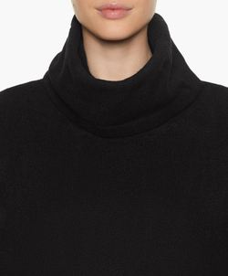 Oysho Свитер с воротником-стойкой, черный