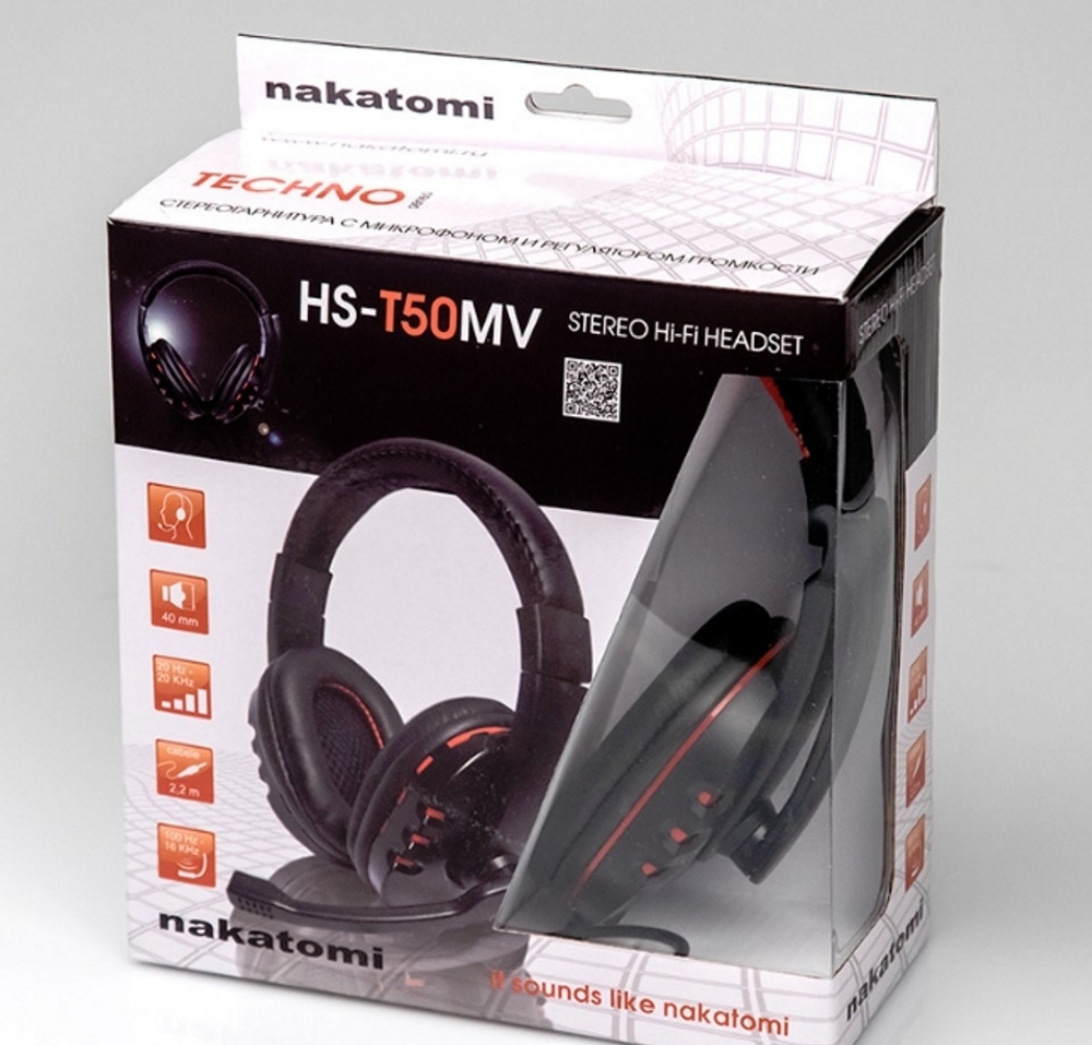 Наушники гарнитура Nakatomi HS-T50MV