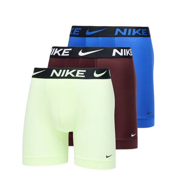 Мужские спортивные боксеры Nike Dri-Fit Essential Micro Brief 3P - едва вольт/game royal/burgrush
