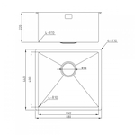 Мойка для кухни MILACIO Denia 48 Steel MC.77440 сталь нержавеющая