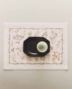 Zara Home сервировочная салфетка из хлопка, цветочный мотив, 50 35 см · 7239/023