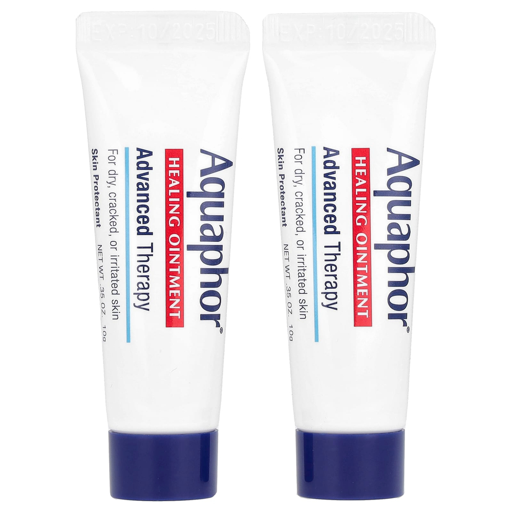 Aquaphor, Advanced Therapy, лечебная мазь, 2 тюбика по 10 г (0,35 унции)