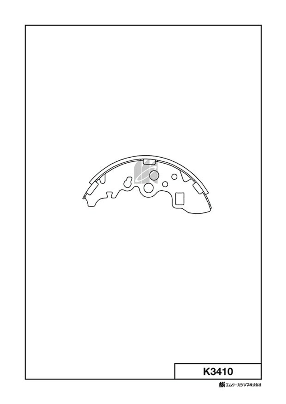 Барабанные тормозные колодки KASHIYAMA K3410