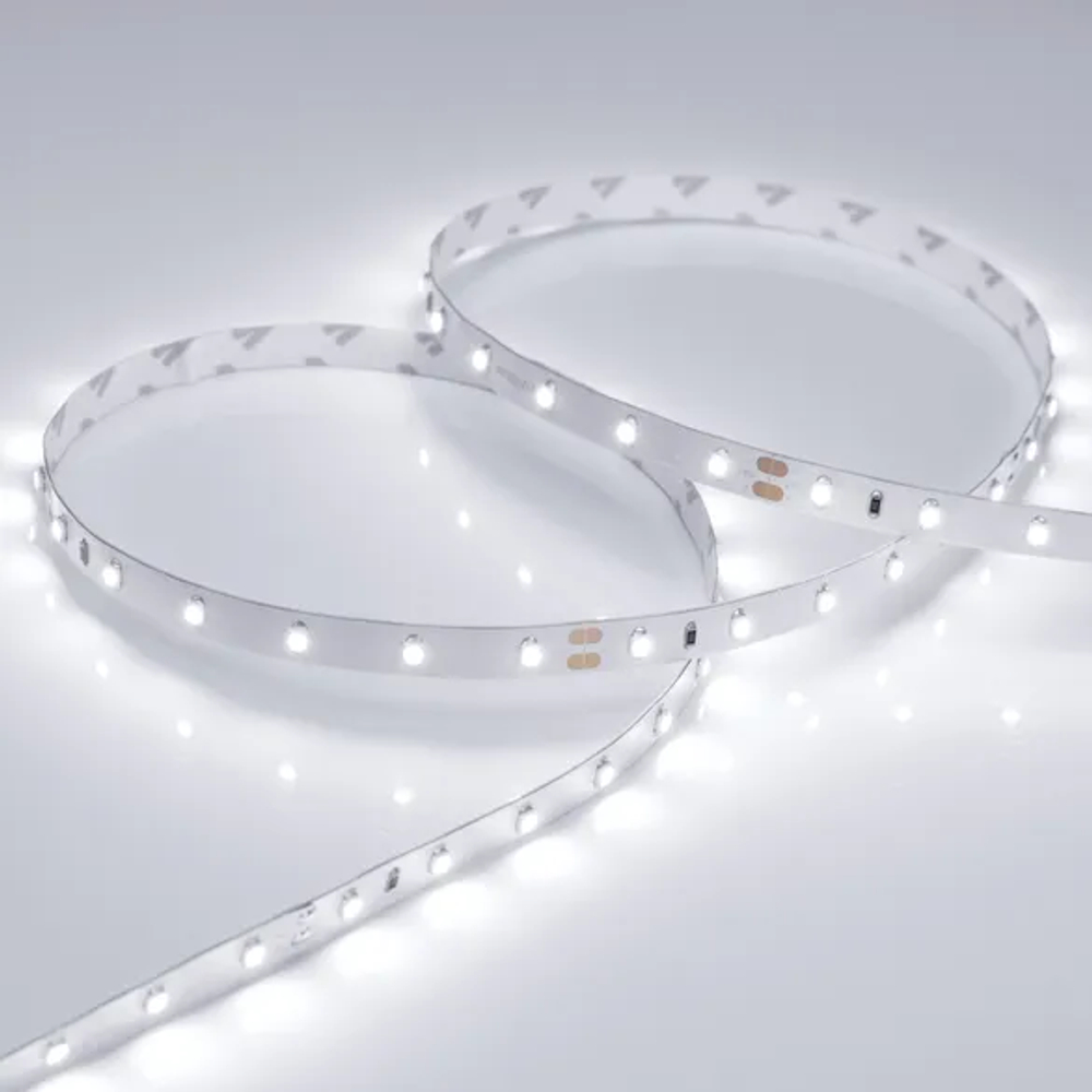 Светодиодная лента RT 2-5000 24V White6000 (3528, 300 LED, LUX) (Arlight, 4.8 Вт/м, IP20) 011504(B)