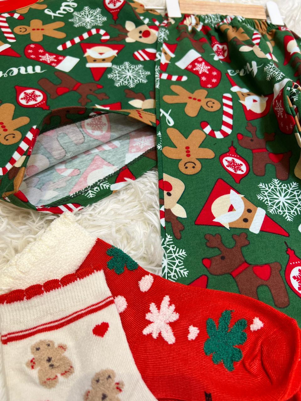 Санта - новогодняя пижама для мальчиков и девочек 2 600 тг./шт. (оптом - цена за 5 размеров)