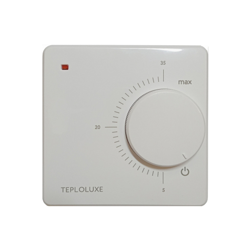 Терморегулятор ТЕПЛОЛЮКС LC 001 белый, механическое управление
