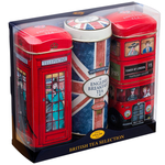New English Teas Набор чая в пакетиках Triple English Sights Tea Tin Gift Pack, 42шт