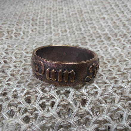 Кольцо. Dum spiro spero" - Пока дышу, надеюсь