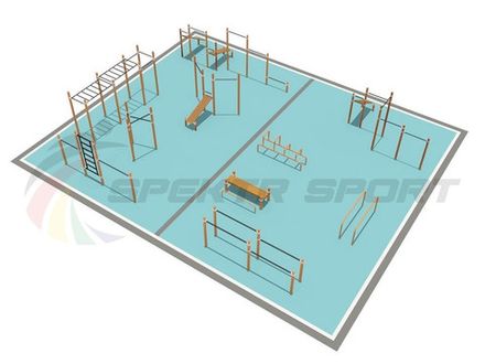 Районная площадка для Воркаут и GTO 1_76mm