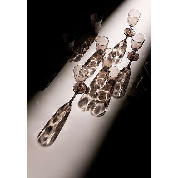 Набор бокалов для вина hollow, 430 мл, серо-коричневый, 4 шт.