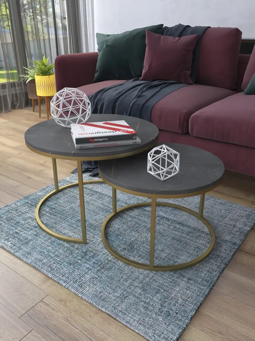 Комплект журнальных столов Акцент - ЗЗЧ - МДФ в ПВХ