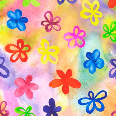 Акварельные цветы