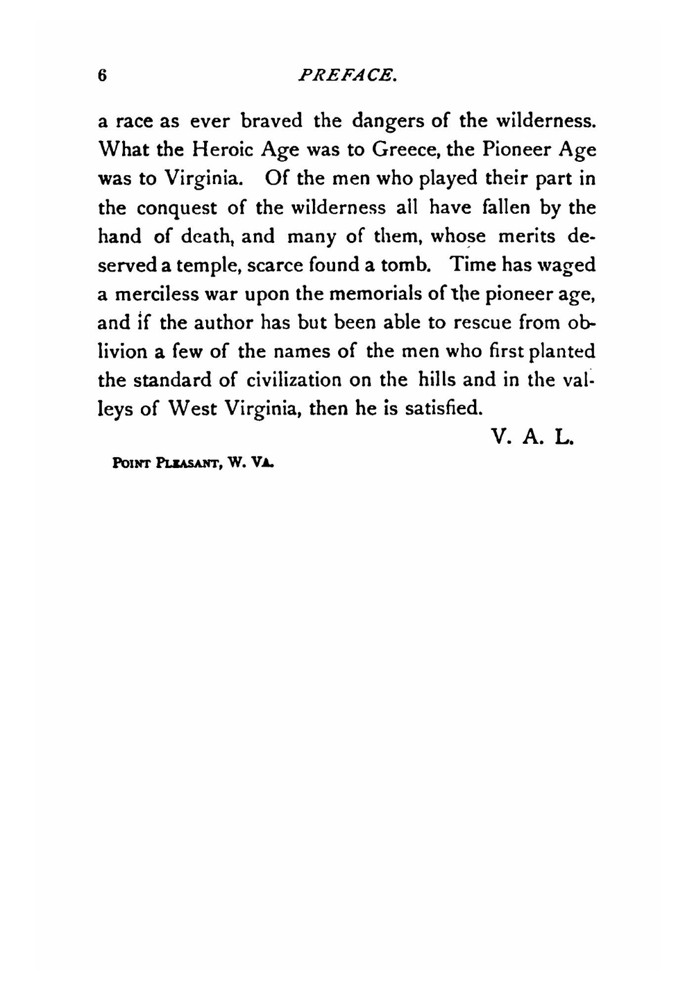 History of West Virginia | Virgil Anson Lewis