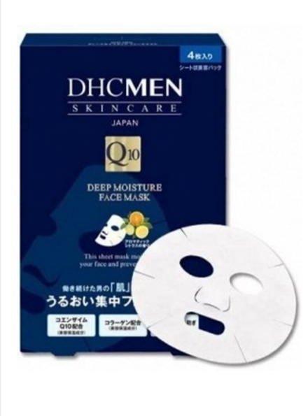 DHC For Men Q10 Deep Moisture Face Mask - тканевые маски для мужчин
