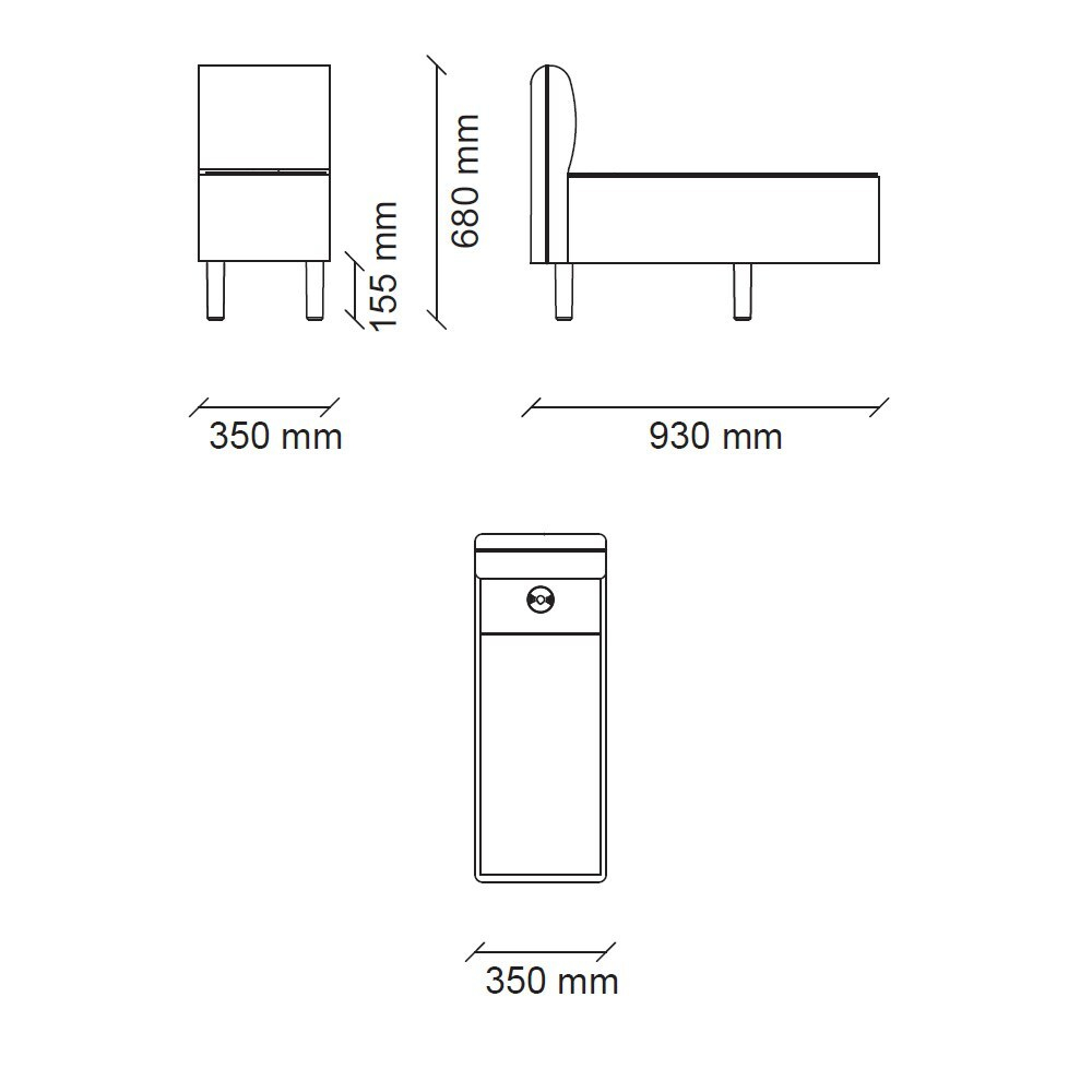 Модуль кофейного столика ENZA HOME PARMA EH72530
