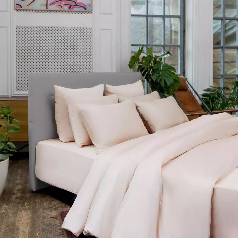 Постельное белье 2 спальное Mollen пудровое