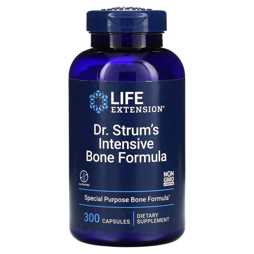 Life Extension, Доктор Strum's Intensive Bone Formula, средство для здоровья костей, 300 капсул