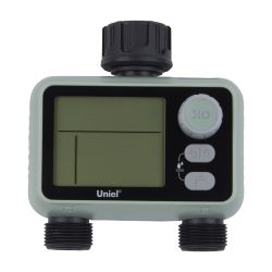UST-W43 IP65 OLIVE RAIN Таймер для автоматического полива. 2 канала. Датчик дождя. Корпус оливковый. ТМ Uniel