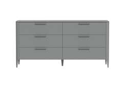 Комод Type 6 ящиков ширина 170 см (серый)
