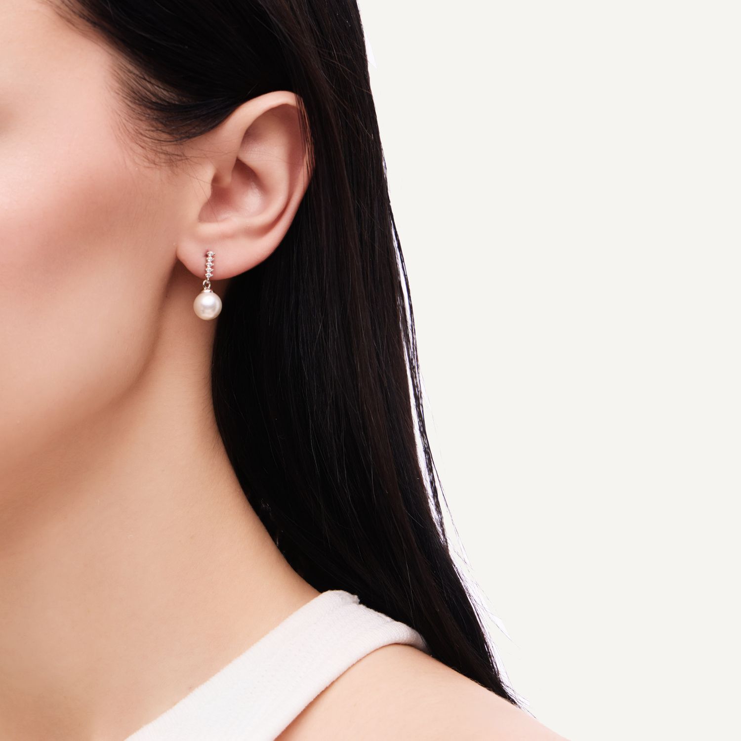 Серьги Pearl Stardust Drops - Silver