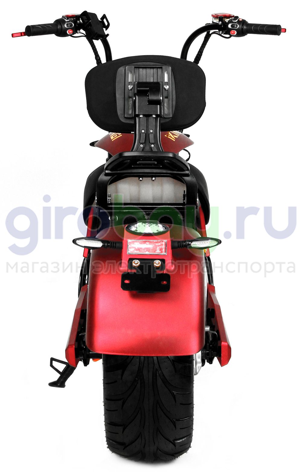 Электроскутер IKINGI HARLEY CHOPPER 4000W (60V/30Ah) - Красный фото №11