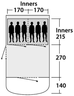 Палатка с надувным каркасом Outwell Flagstaff 6A [110760]