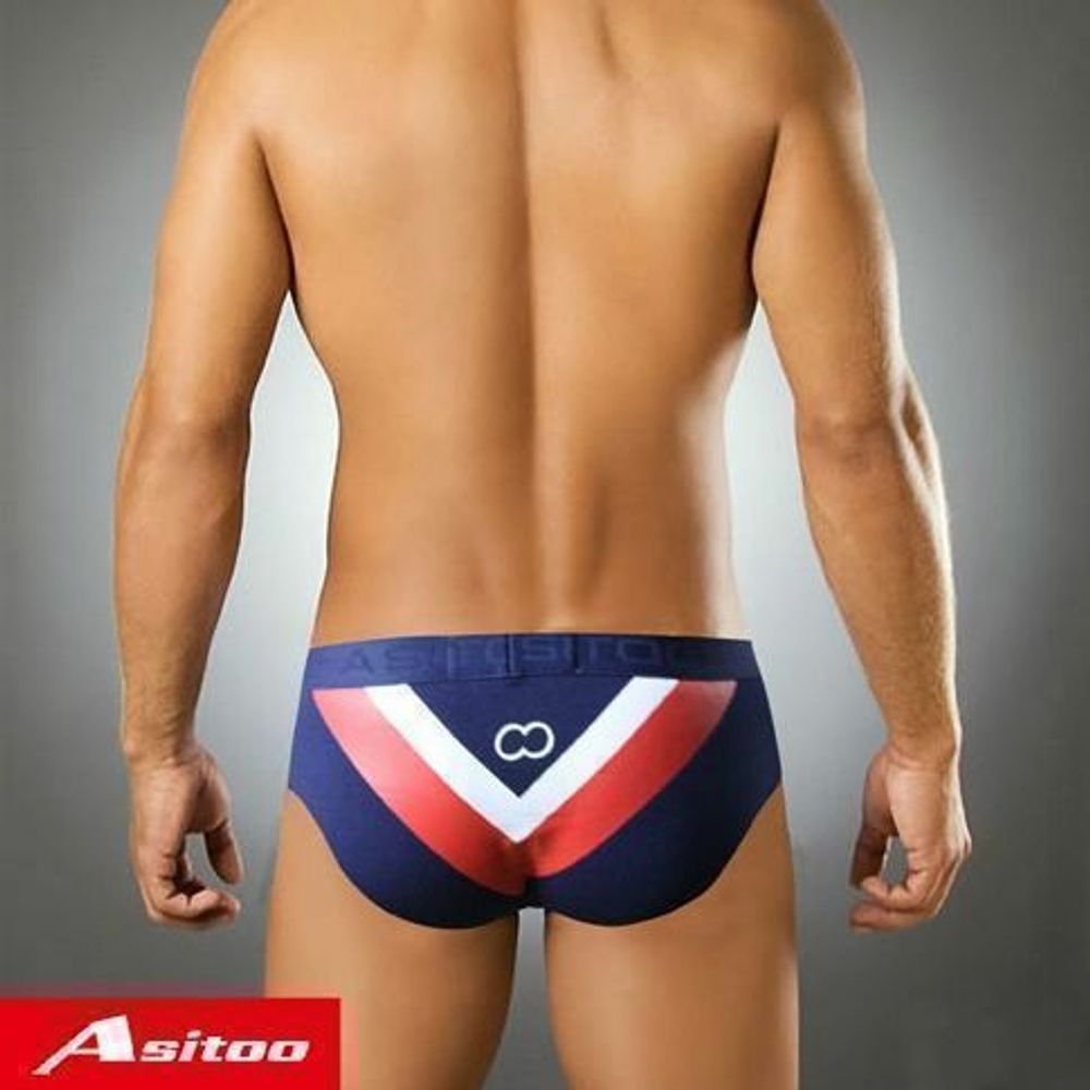 Мужские трусы брифы темно-синие Asitoo V Sport Modal Brief AST0074