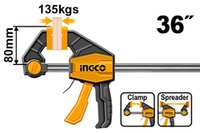 Быстрозажимная струбцина 80х900 мм INGCO HQBC36803 INDUSTRIAL