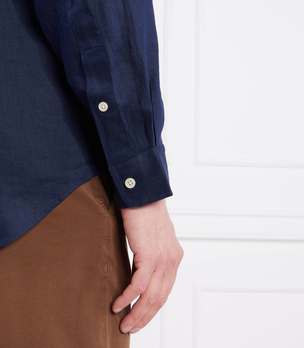 льняная рубашка POLO RALPH LAUREN - темно-синий(710794141)