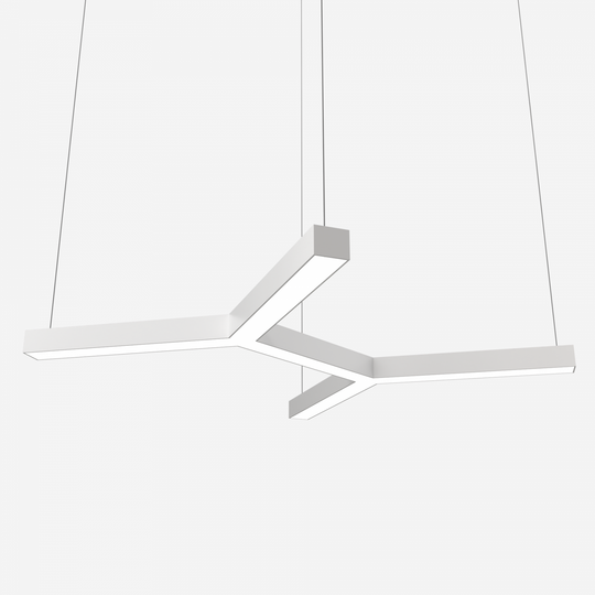 Светильник LED Bone четырехлучевой 306W 4570*2664мм 5000К белый подвесной IP40 VS